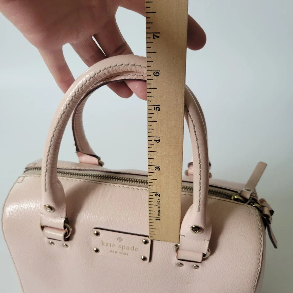 Kate Spade Wellesley Alessa Satchel Light Pink Saffiano Leather Coquette Pastel
